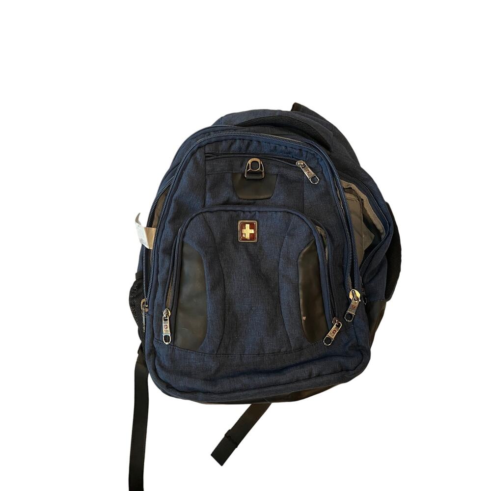 Swiss Tech Blue Padded Computer Backpack